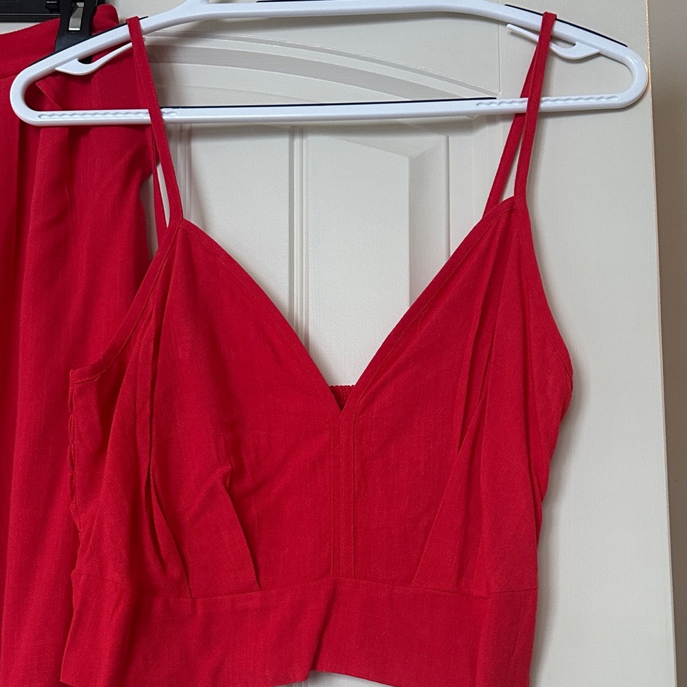 Sienna Sky Red Boot Cut Pants & Top Set - Picture 2 of 6